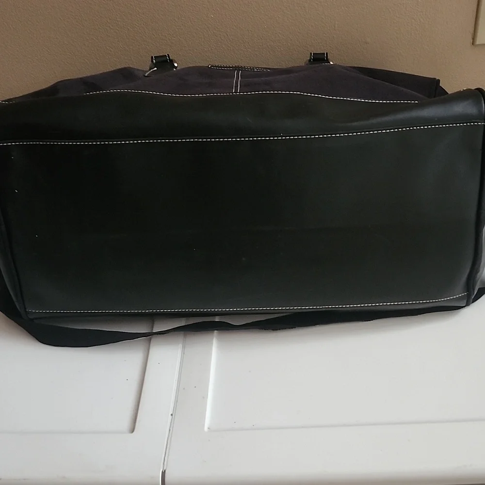 Kenneth Cole New York Black Suede Duffel Bag